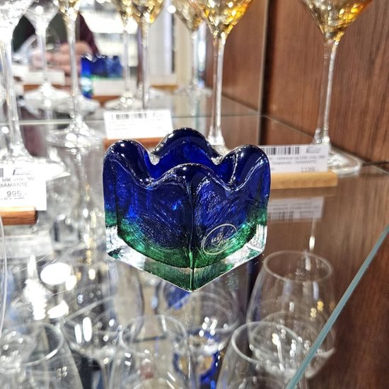 Kostka na svíčku 8 x 8 cm (malé těžítko), GlasStar Bohemia Glass