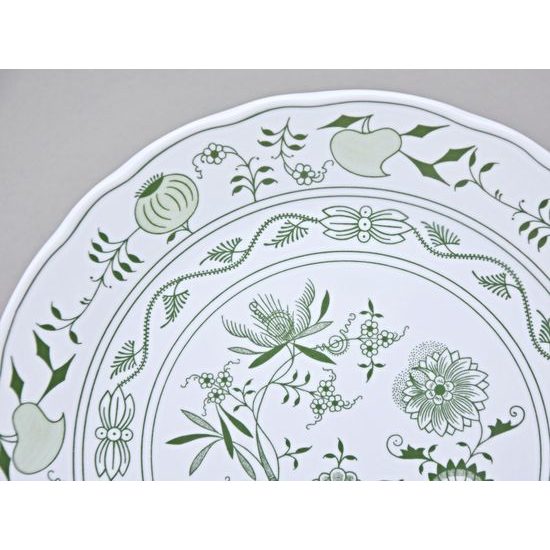 Plate club (pizza) 30 cm, Green Onion Pattern, Cesky porcelan a.s.