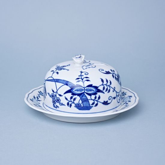 Cheese box round - bottom 19 cm, Original Blue Onion Pattern