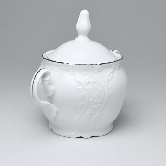 Cukřenka 300 ml, Thun 1794, karlovarský porcelán, BERNADOTTE platina