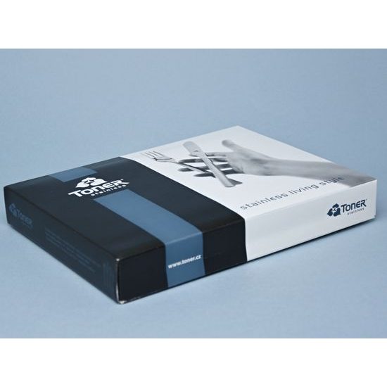 Fish cutlery 6-piece - prestige packaging, Blue Onion pattern