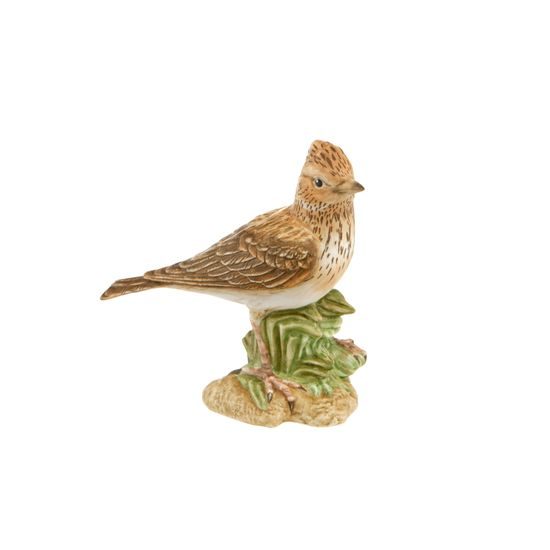 Bird of the Year 2019 - Skylark 10,5 cm, porcelain - decor biscuit, Goebel