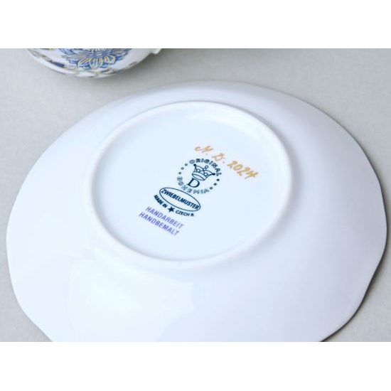 Šálek a podšálek A/1 + A/1, 120 ml / 13 cm na malé kavčo, Cibulák se zlatem, originální z Dubí