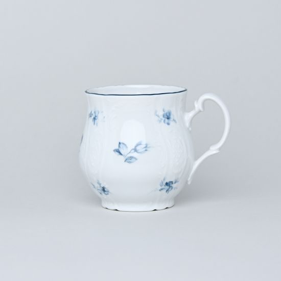 Mug Jonas 0,31 l, Thun 1794 Carlsbad porcelain, BERNADOTTE blue flower