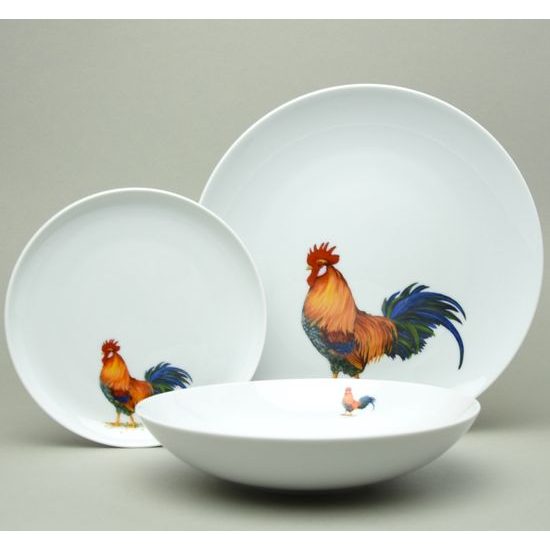 ROOSTER: Plate set 12 pcs. ELEGANCE, Thun 1794 a.s.