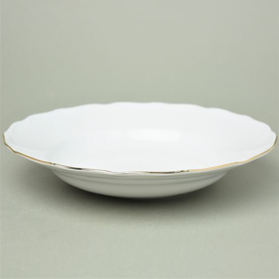 Plate deep 23 cm, Simona 001 gold