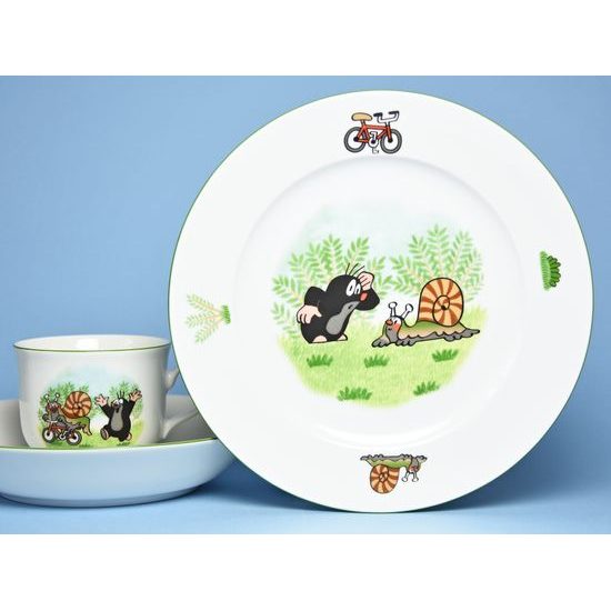 Children's set "Mole with snail" 3 pcs., Thun 1794 Carlsbad porcelain