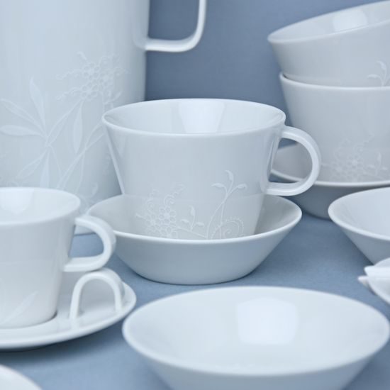 Bohemia White DECOR, Kávová souprava, design Pelcl, Český porcelán a.s.