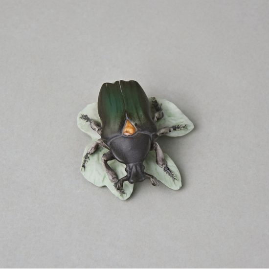 Rose Chafer 2,5 x 5 x 5,5 cm, Pastel, Porcelain figues Duchcov