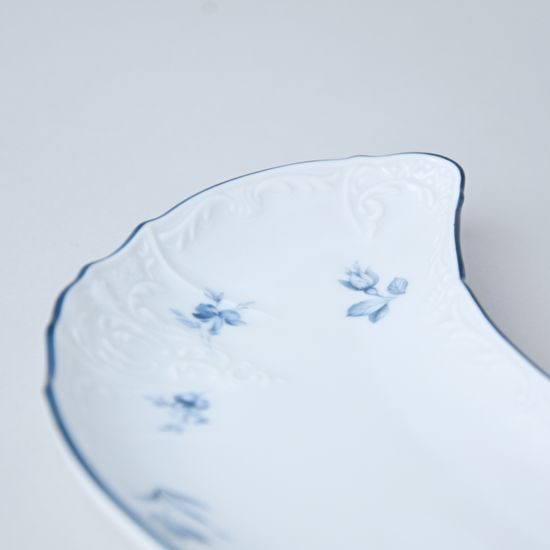 Bowl for bones 22 cm, Thun 1794 Carlsbad porcelain, BERNADOTTE blue flower