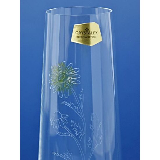 Sklenička na šampaňské / prosecco 250 ml bez nožky, 4 ks., luční kvítí, Bohemia Crystalex