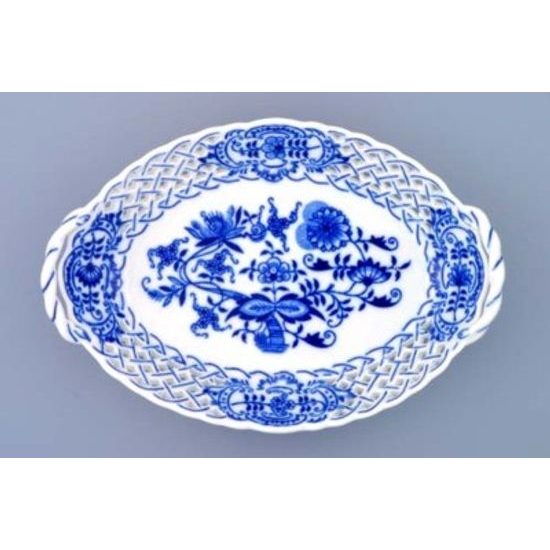 Basket perforated 21 cm, Original Blue Onion Pattern