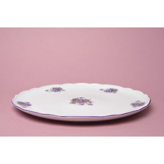 Cake plate 31 cm, Violet, Český porcelán a.s.