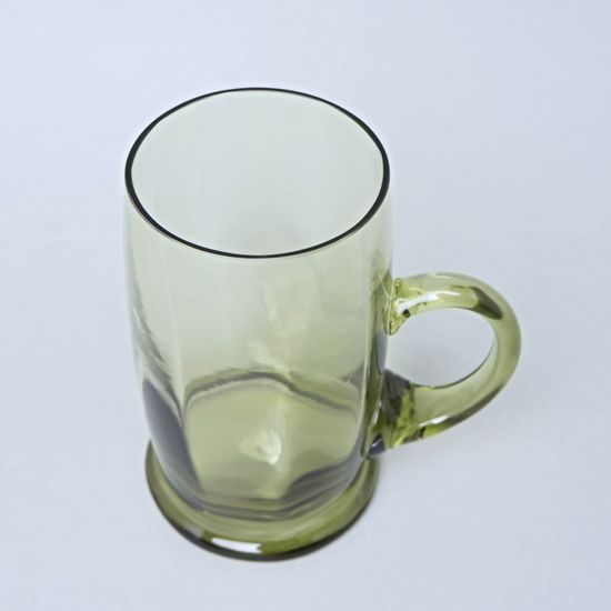 Beer mug - Bamboo, 15,5 cm, (Green), 500 ml, Floriánova huť