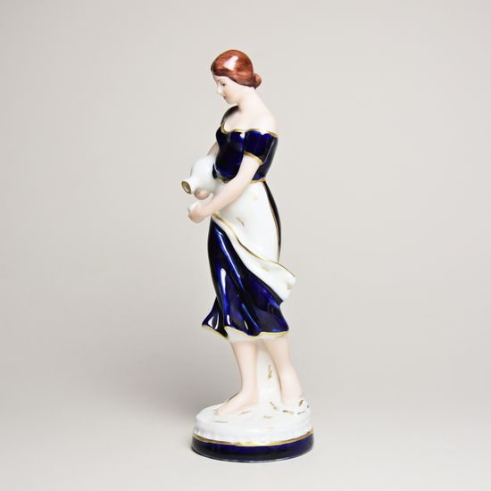 Lady with jug 8 x 7,5 x 22,5 cm, Isis, Porcelain Figures Duchcov