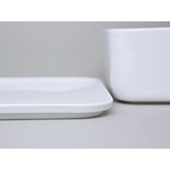 Mísa zapékací s víkem 24 x 24 x 8 cm, NO LIMITS, porcelán Seltmann