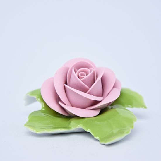 Rose on table - pink 7 x 7,5 x 3,5 cm, Unterweissbacher porcelain
