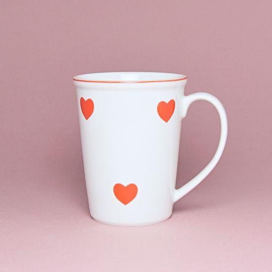 Mug Erin 12 cm 420 ml, hearts, Cesky porcelan a.s.