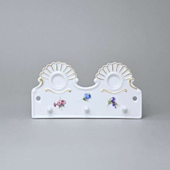 Věšák kuchyňský s dírkami 18 x 9 cm, Rakouská házenka, Český porcelán a.s.