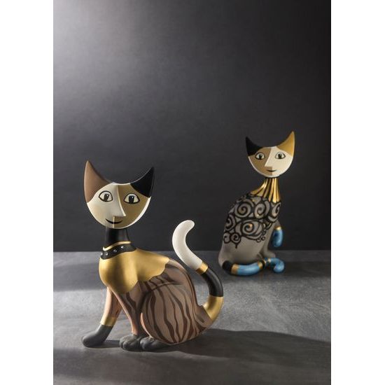 Cat Alessio 18.5 / 15 / 30cm, biscuit china, Cats Goebel R. Wachtmeister