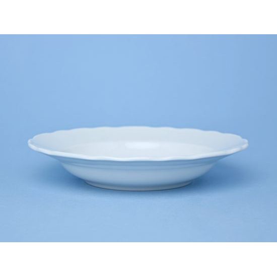 Plate deep 21 cm, White, Cesky porcelan a.s.