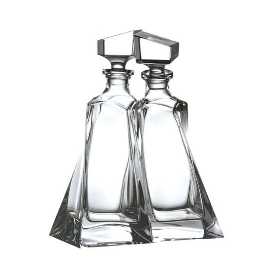 Set 2 Whisky karaf "Lovers", Crystal Bohemia