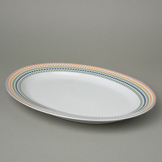 Opál 80110: Dish oval flat 32 cm, Thun 1794, karlovarský porcelán