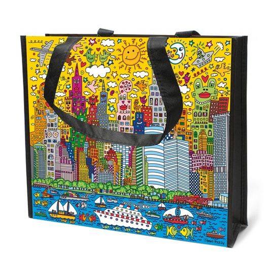 Shopping bag My New York City Sunset 37 / 12 / 33,5 cm, synthetic fibers, J. Rizzi, Goebel