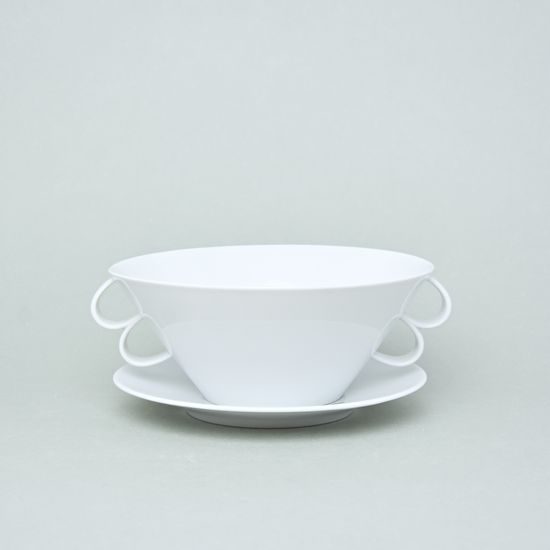 Bohemia White, Bowl deep small 20 cm (1 l), Pelcl design, Cesky porcelan a.s.