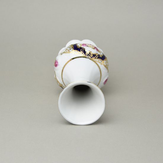 440: Váza 20 cm, Sonáta, kobalt + růže, Leander Loučky