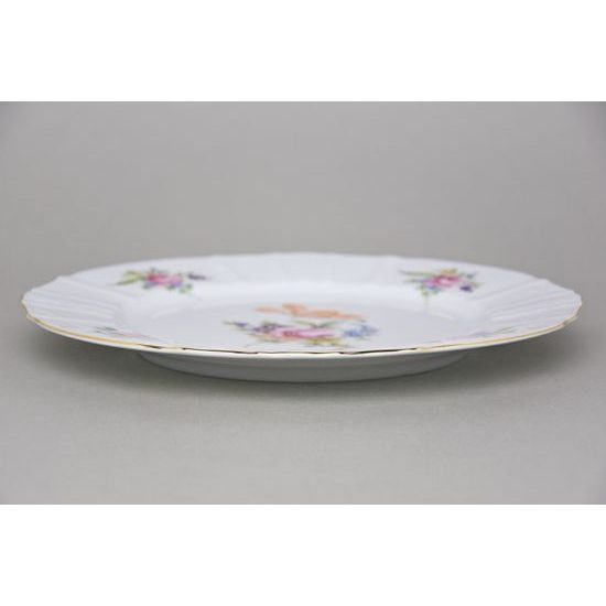 Club plate 30 cm, Thun 1794 Carlsbad Porcelain, BERNADOTTE Meissen Rose