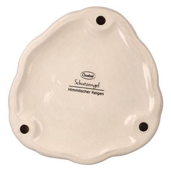 Three Angels dancing candleholder 19 / 19 / 17.5 cm, stoneware, Goebel