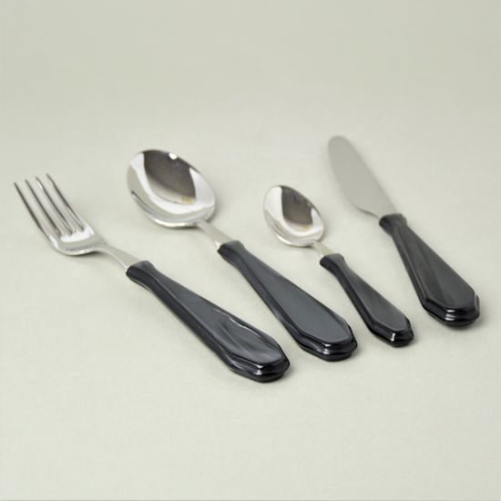 24 pcs. cutlery set, Venezia 18101 black, NEVA