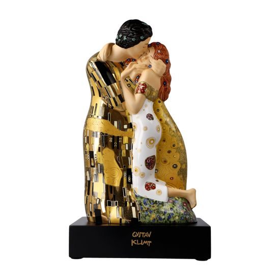 Figurka Polibek 18,5 / 12,5 / 33 cm, porcelán, G. Klimt, Goebel