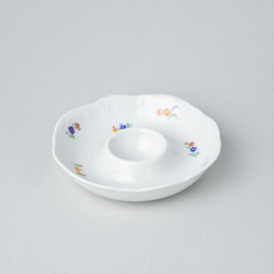 Egg cup (plate) 12,5 cm, Thun 1794 Carlsbad Porcelain, BERNADOTTE hazenka