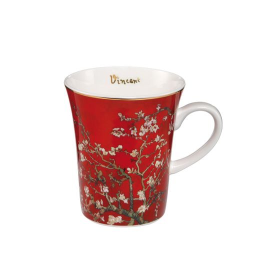 Mug V. van Gogh - Almond Tree Red, 0,3 l, Fine Bone China, Goebel