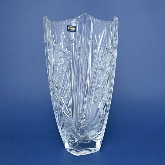 Crystal Hand Cut Vase Coloseum - Comet, 305 mm, Crystal BOHEMIA