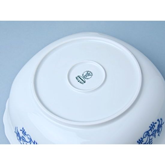 Salad bowl square 26 cm, Original Blue Onion Pattern