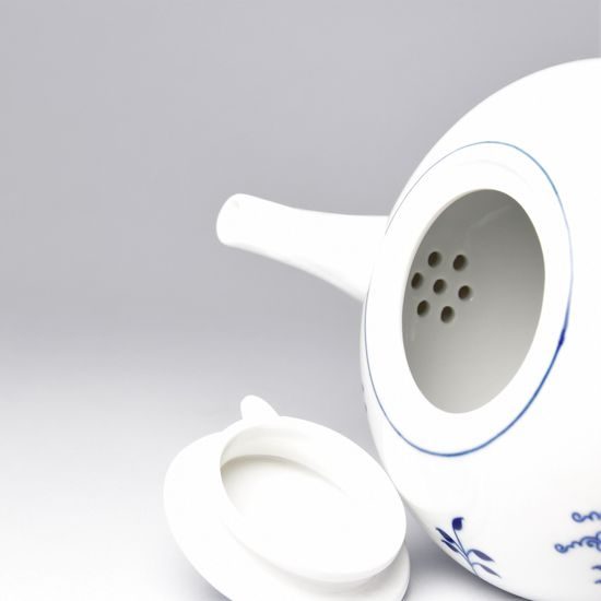 Konvice čajová "se sítkem" s víčkem 1,20 l, Eco modré, Český porcelán a.s.