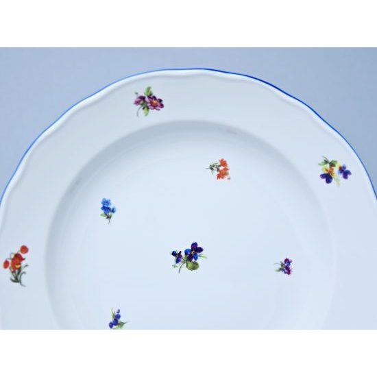 Talíř hluboký 24 cm, Házenka modrá linka, Český porcelán a.s.