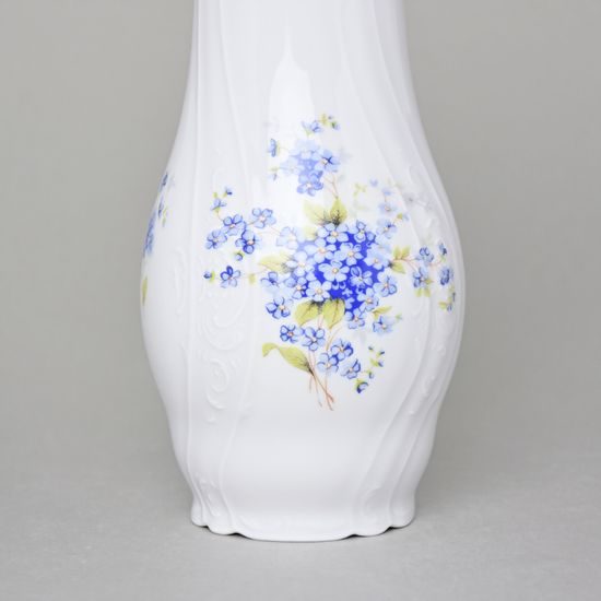 Vase 19 cm, Thun 1794 Carlsbad porcelain, BERNADOTTE Forget-me-not-flower