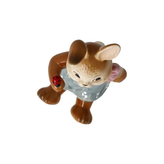 Rabbit figurine Lucky Child 7 / 6 / 10.5cm, stoneware, Goebel