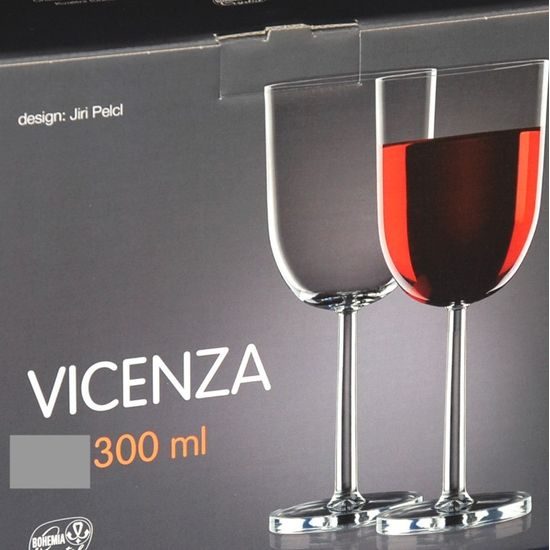 Vicenza: Glass 300 ml, 4 pcs., design by Jiri Pelcl, Bohemia Crystalex