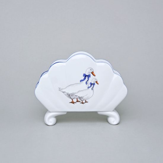 Stojánek na ubrousky 10 cm, husy, Český porcelán a.s.