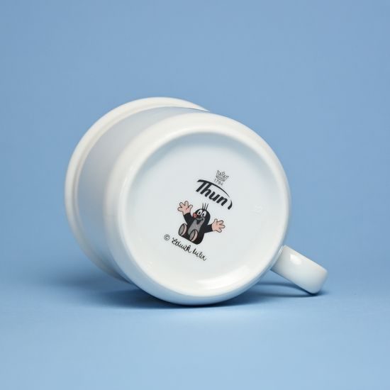 Mug Mole and car by Zdenek Muller 0,2 l, Thun 1794 Carlsbad porcelain