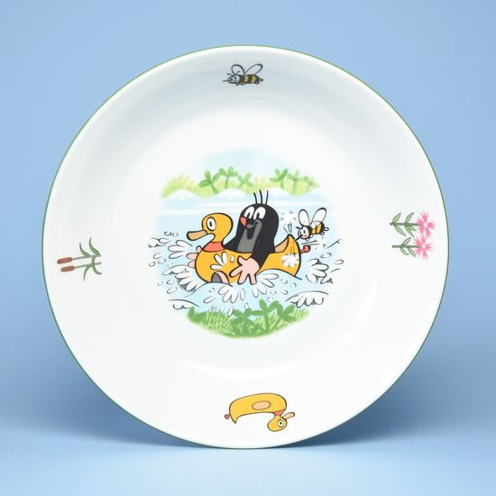 Children bowl 19 cm "Mole and Duck", Thun 1794 Carlsbad porcelain