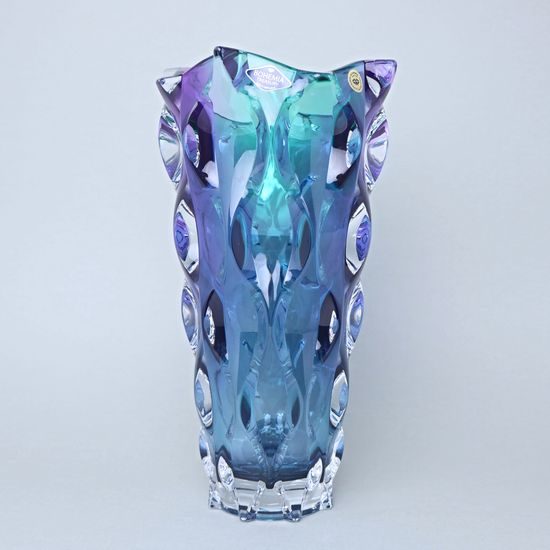 Váza SAMBA Dark Gradient 30,5 cm, Bohemia Treasury