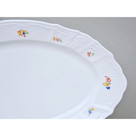 Mísa oválná 34 cm, Thun 1794, karlovarský porcelán, BERNADOTTE házenka
