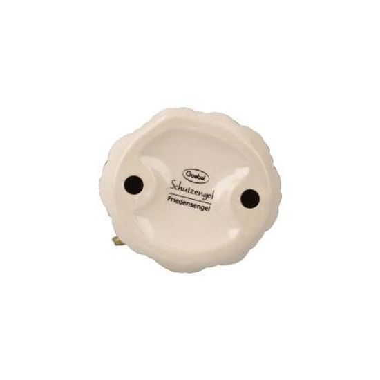 Anděl míru v červené, 8,5 / 7,5 / 14,5 cm, kamenina, Goebel