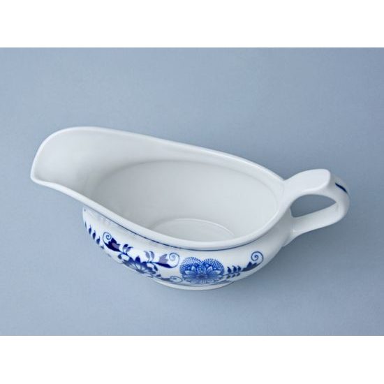 Sauceboat oval with handle 300 ml, Original Blue Onion Pattern